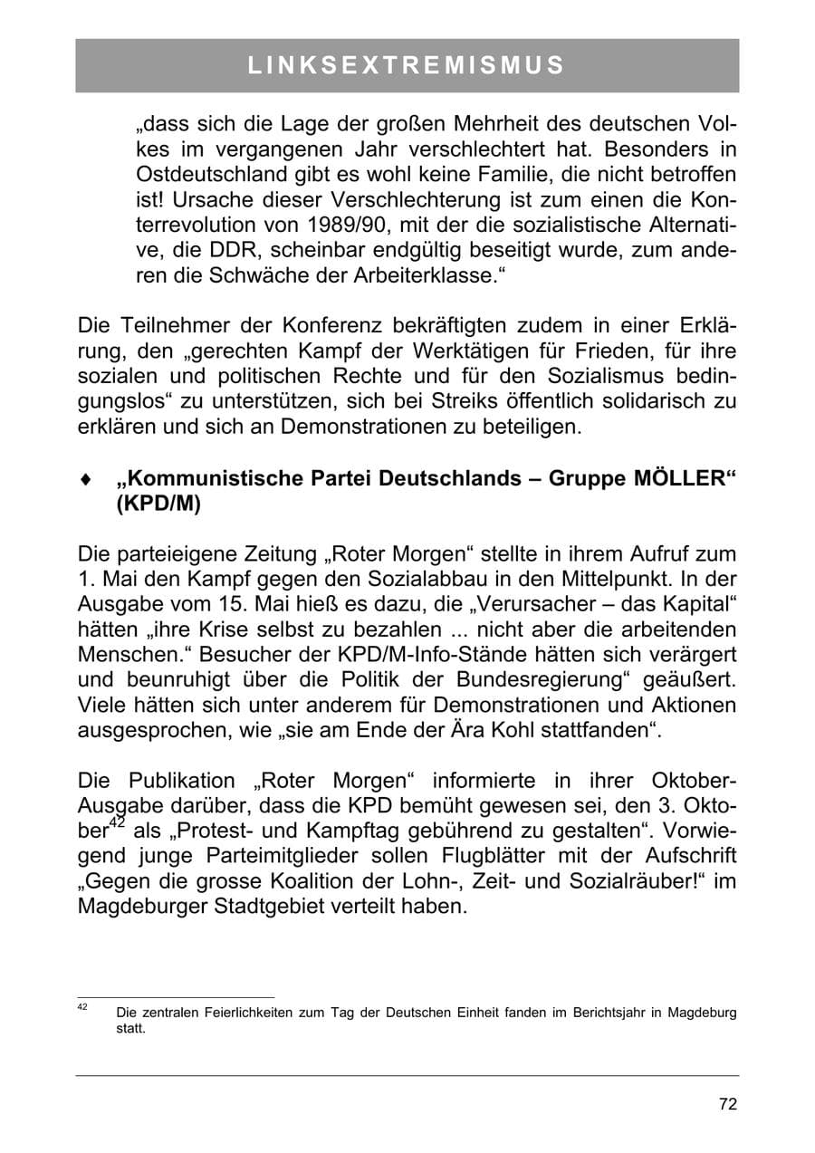 Seite 81 des Verfassungsschutzbericht 2003 Sachsen-Anhalt