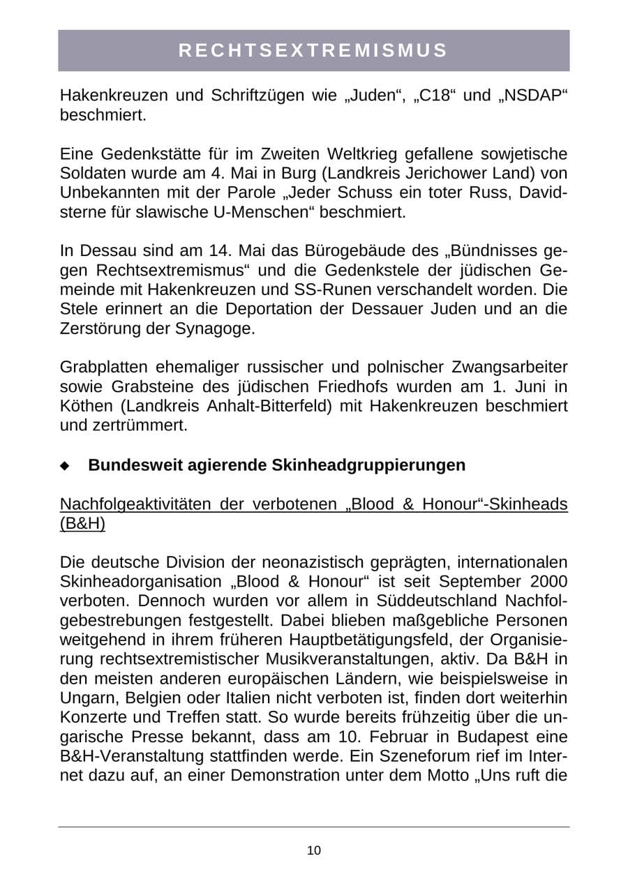 Seite 13 des Verfassungsschutzbericht 2007 Sachsen-Anhalt