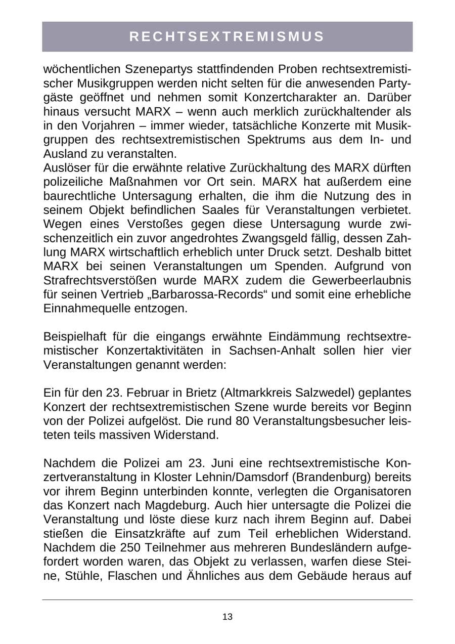 Seite 16 des Verfassungsschutzbericht 2007 Sachsen-Anhalt