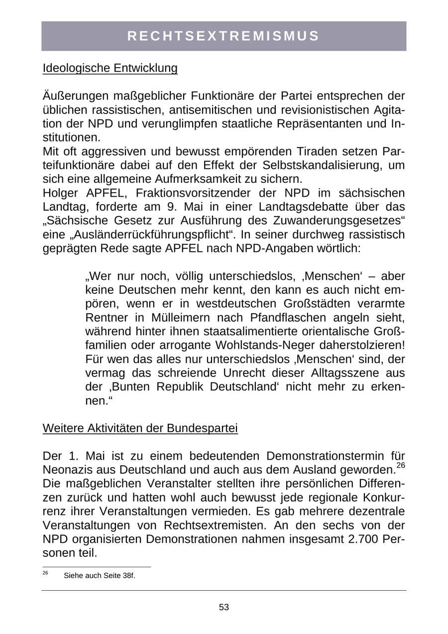 Seite 56 des Verfassungsschutzbericht 2007 Sachsen-Anhalt