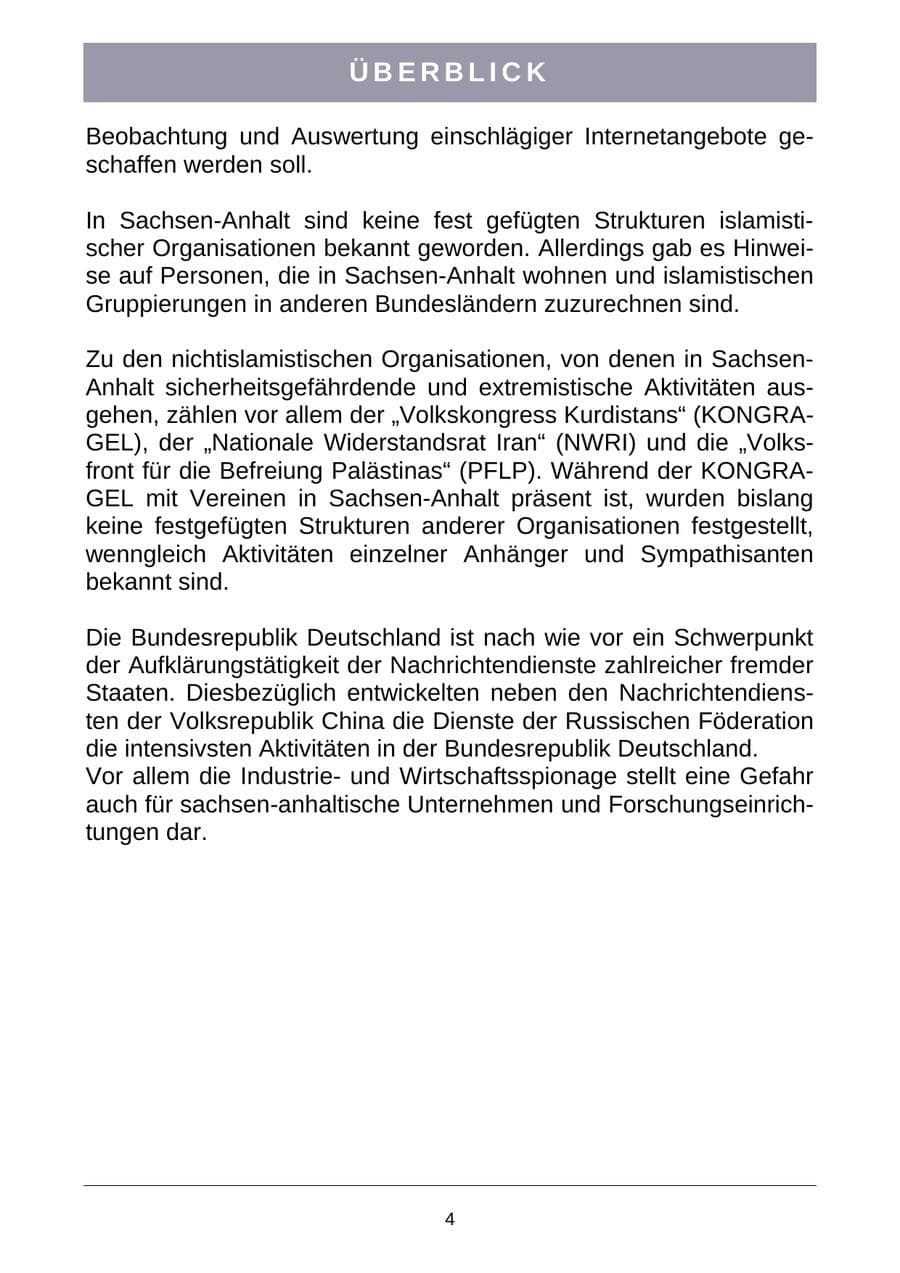 Seite 7 des Verfassungsschutzbericht 2007 Sachsen-Anhalt