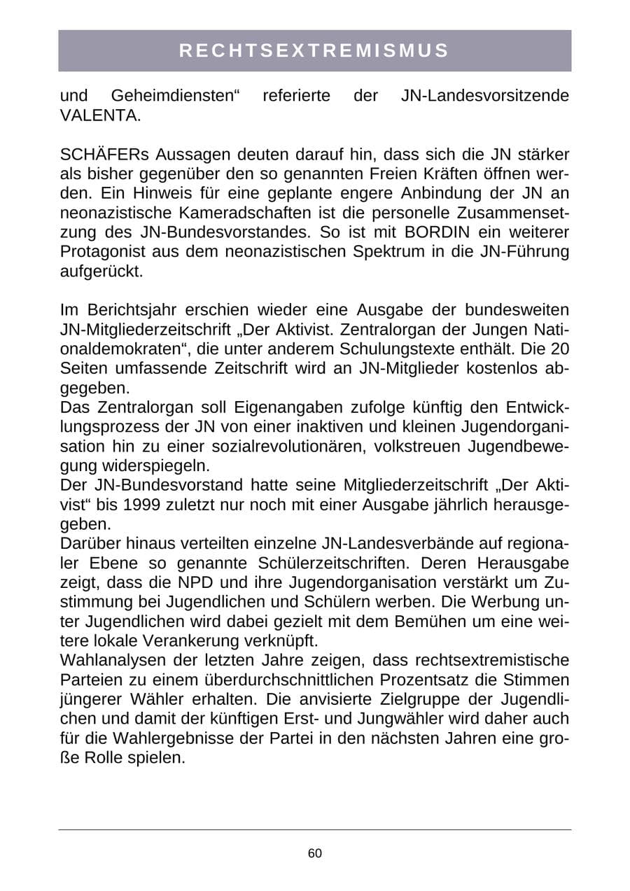 Seite 63 des Verfassungsschutzbericht 2007 Sachsen-Anhalt