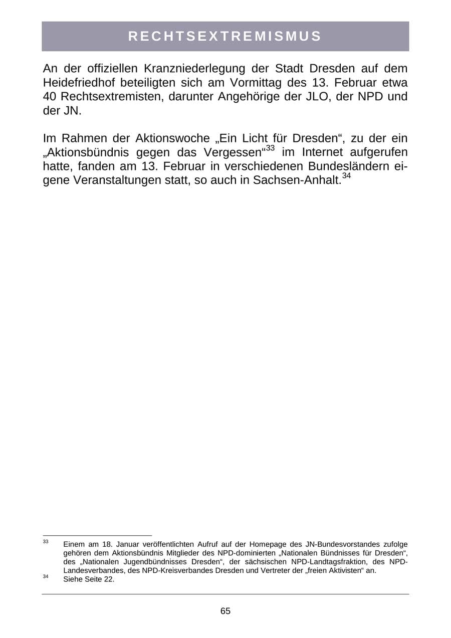 Seite 68 des Verfassungsschutzbericht 2007 Sachsen-Anhalt