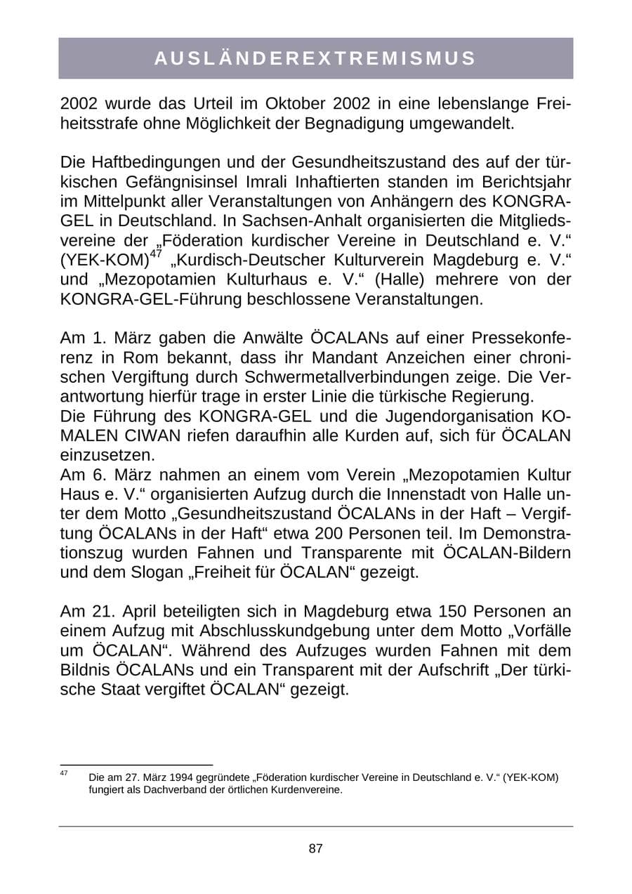 Seite 90 des Verfassungsschutzbericht 2007 Sachsen-Anhalt