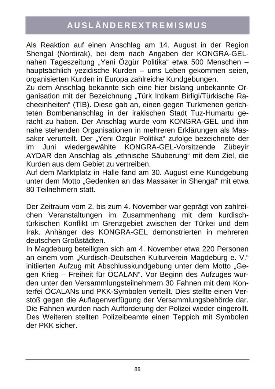 Seite 91 des Verfassungsschutzbericht 2007 Sachsen-Anhalt