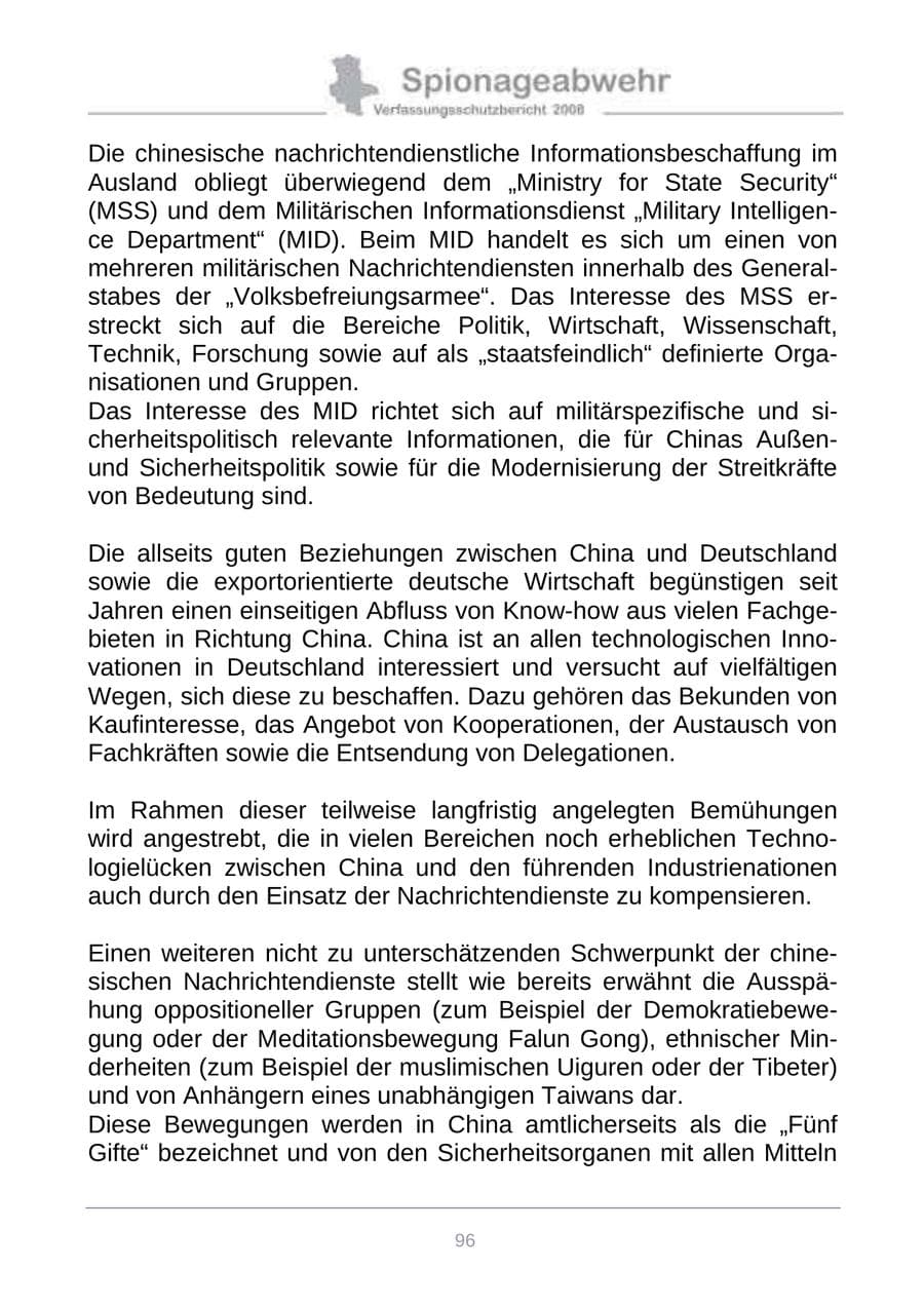 Seite 104 des Verfassungsschutzbericht 2008 Sachsen-Anhalt