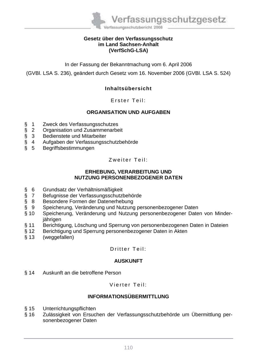 Seite 118 des Verfassungsschutzbericht 2008 Sachsen-Anhalt