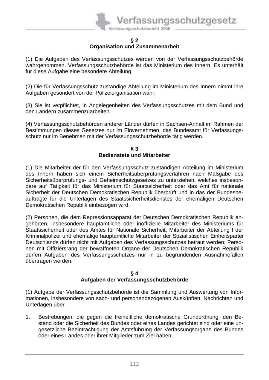 Seite 120 des Verfassungsschutzbericht 2008 Sachsen-Anhalt