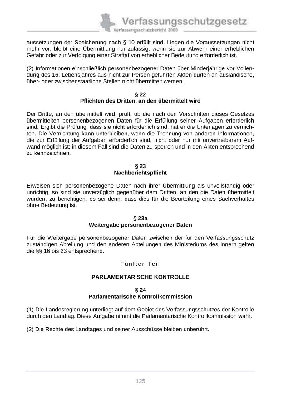 Seite 133 des Verfassungsschutzbericht 2008 Sachsen-Anhalt