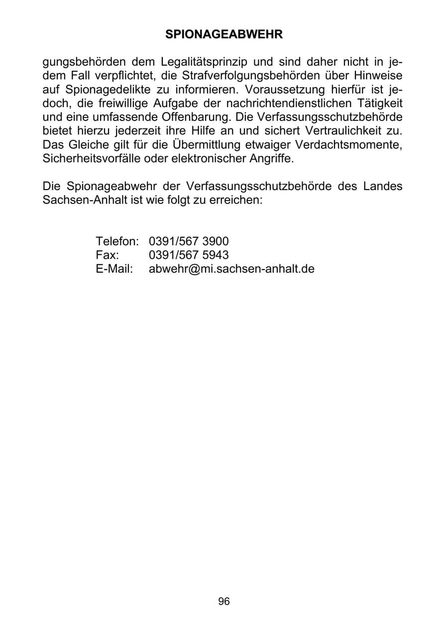 Seite 105 des Verfassungsschutzbericht 2011 Sachsen-Anhalt