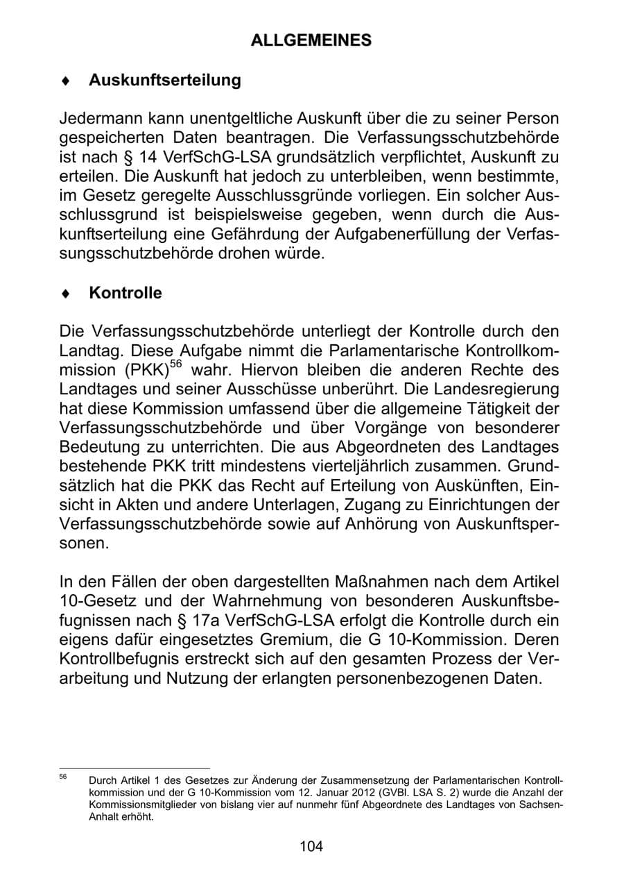 Seite 113 des Verfassungsschutzbericht 2011 Sachsen-Anhalt
