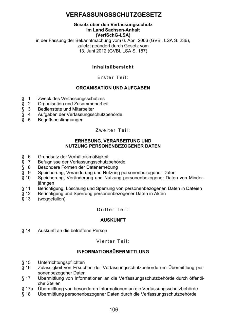 Seite 115 des Verfassungsschutzbericht 2011 Sachsen-Anhalt