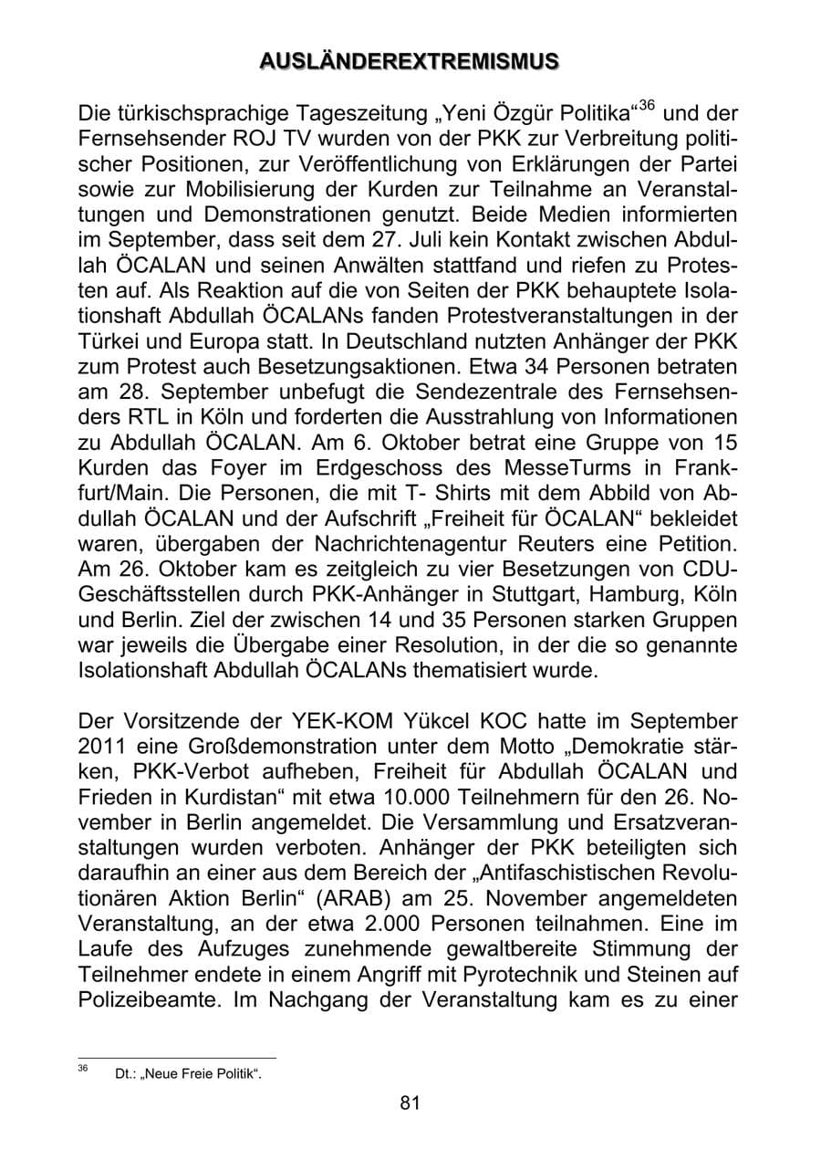 Seite 90 des Verfassungsschutzbericht 2011 Sachsen-Anhalt