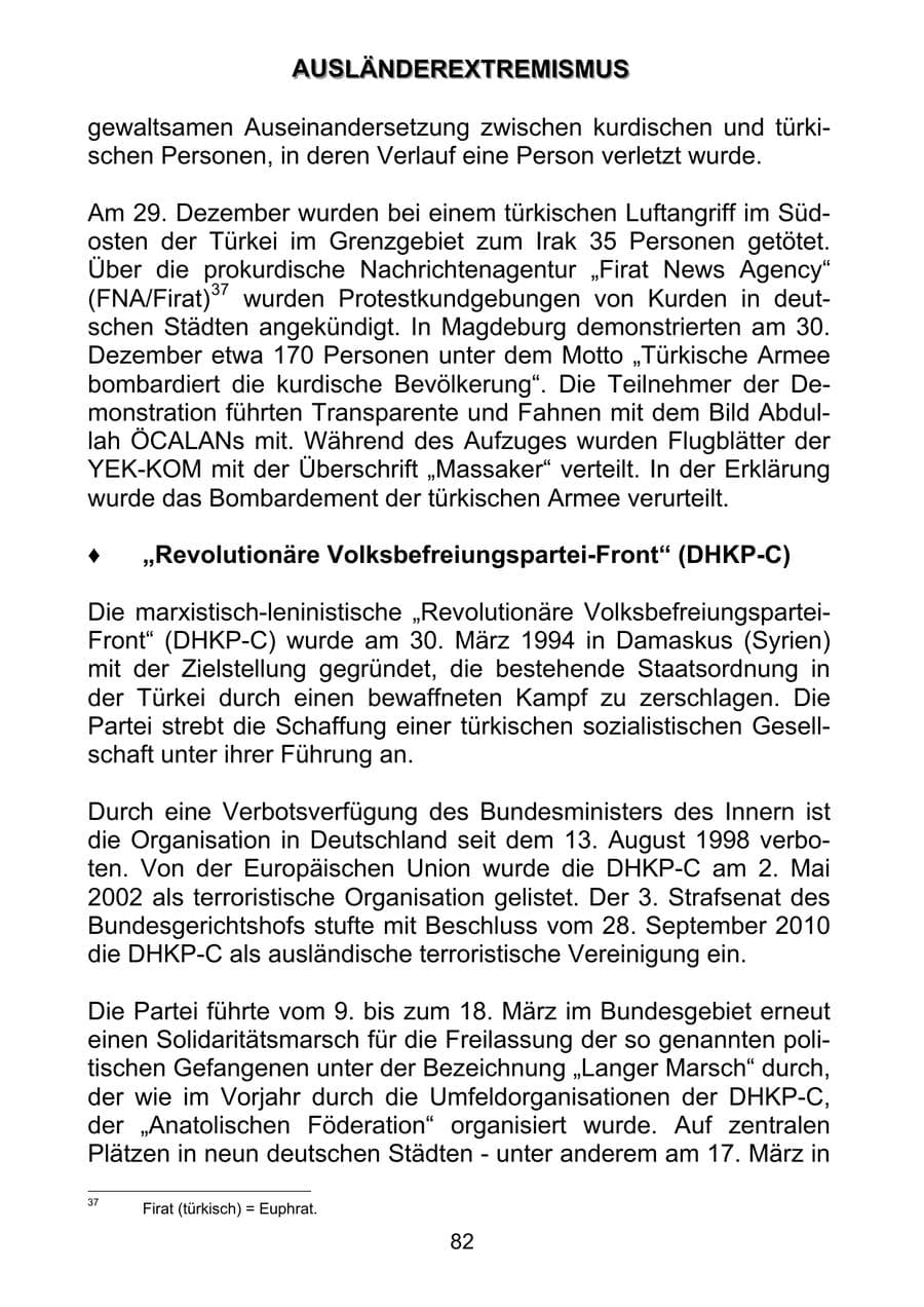 Seite 91 des Verfassungsschutzbericht 2011 Sachsen-Anhalt