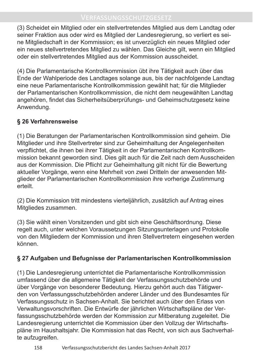 Seite 160 des Verfassungsschutzbericht 2017 Sachsen-Anhalt