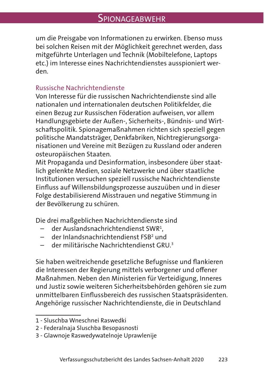 Seite 225 des Verfassungsschutzbericht 2020 Sachsen-Anhalt
