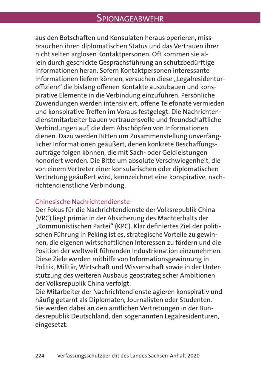 Seite 226 des Verfassungsschutzbericht 2020 Sachsen-Anhalt