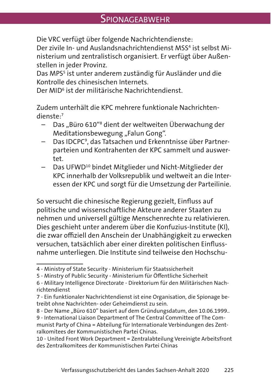 Seite 227 des Verfassungsschutzbericht 2020 Sachsen-Anhalt