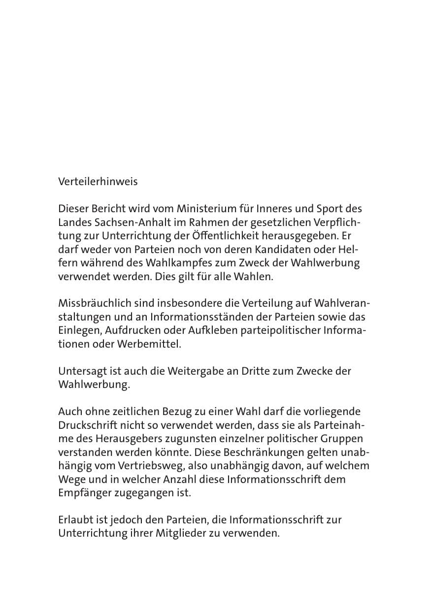 Seite 251 des Verfassungsschutzbericht 2020 Sachsen-Anhalt