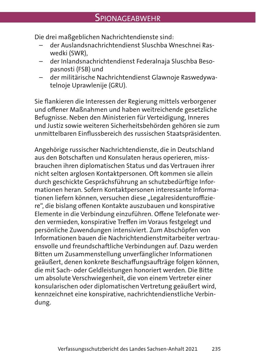 Seite 237 des Verfassungsschutzbericht 2021 Sachsen-Anhalt