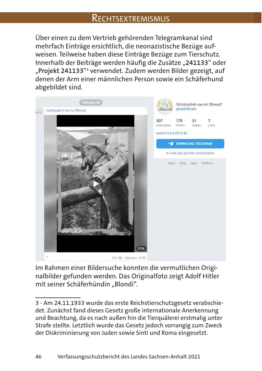 Seite 48 des Verfassungsschutzbericht 2021 Sachsen-Anhalt