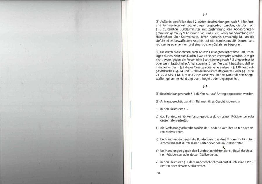Seite 70 des Verfassungsschutzbericht 1993 Thüringen