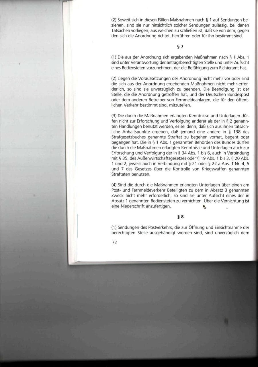 Seite 72 des Verfassungsschutzbericht 1993 Thüringen