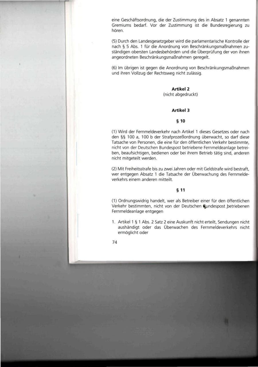 Seite 74 des Verfassungsschutzbericht 1993 Thüringen
