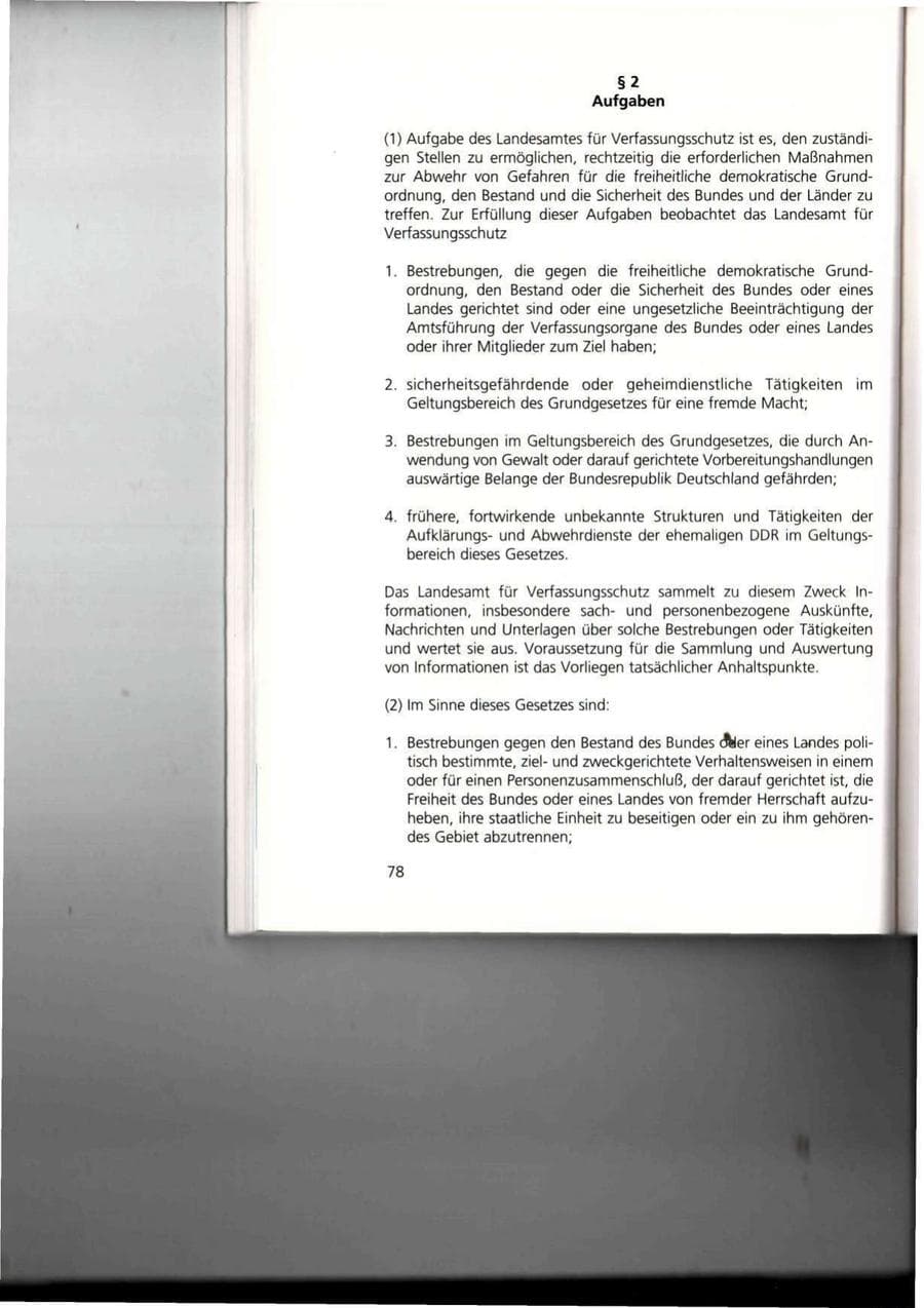 Seite 78 des Verfassungsschutzbericht 1993 Thüringen