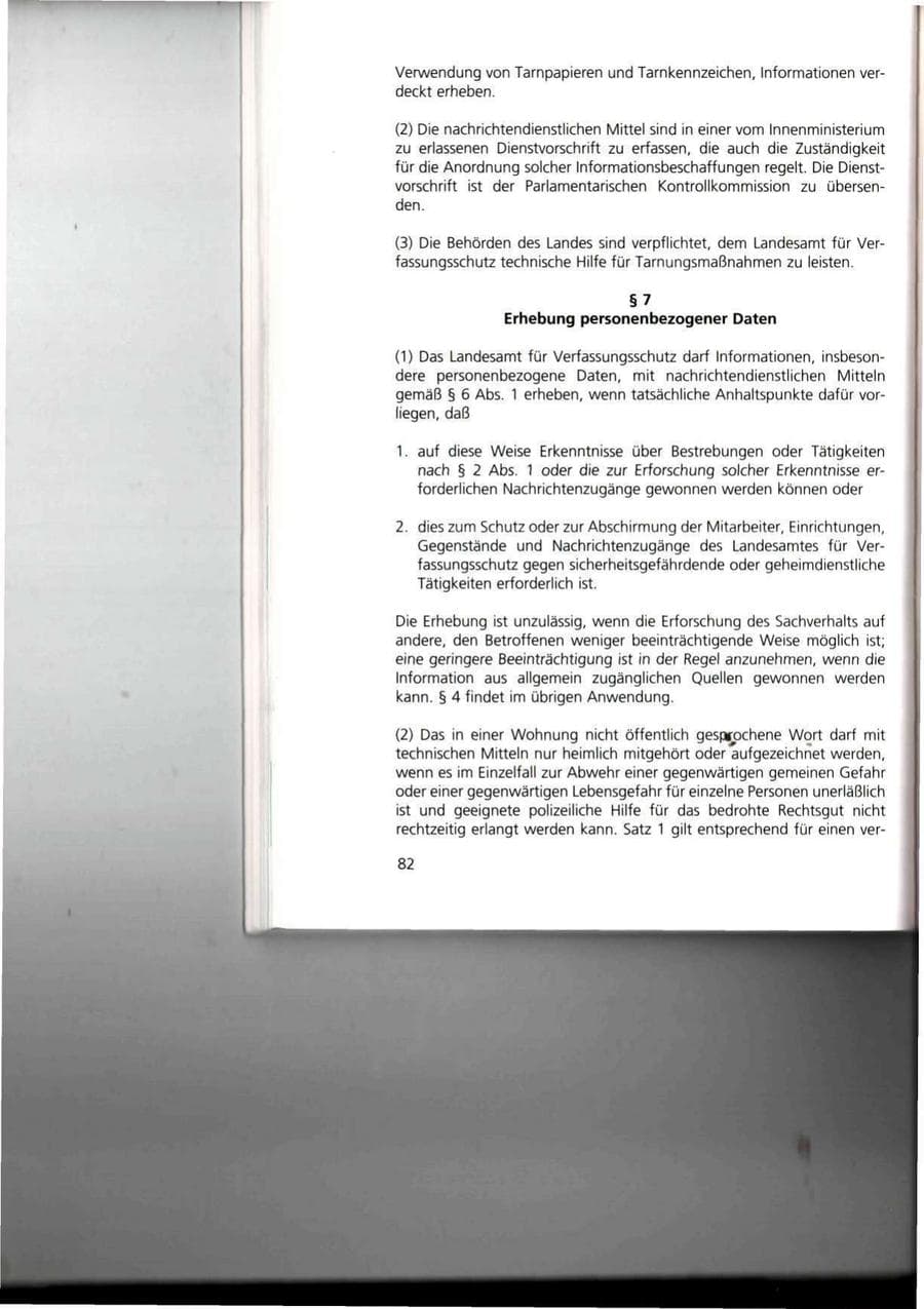 Seite 82 des Verfassungsschutzbericht 1993 Thüringen