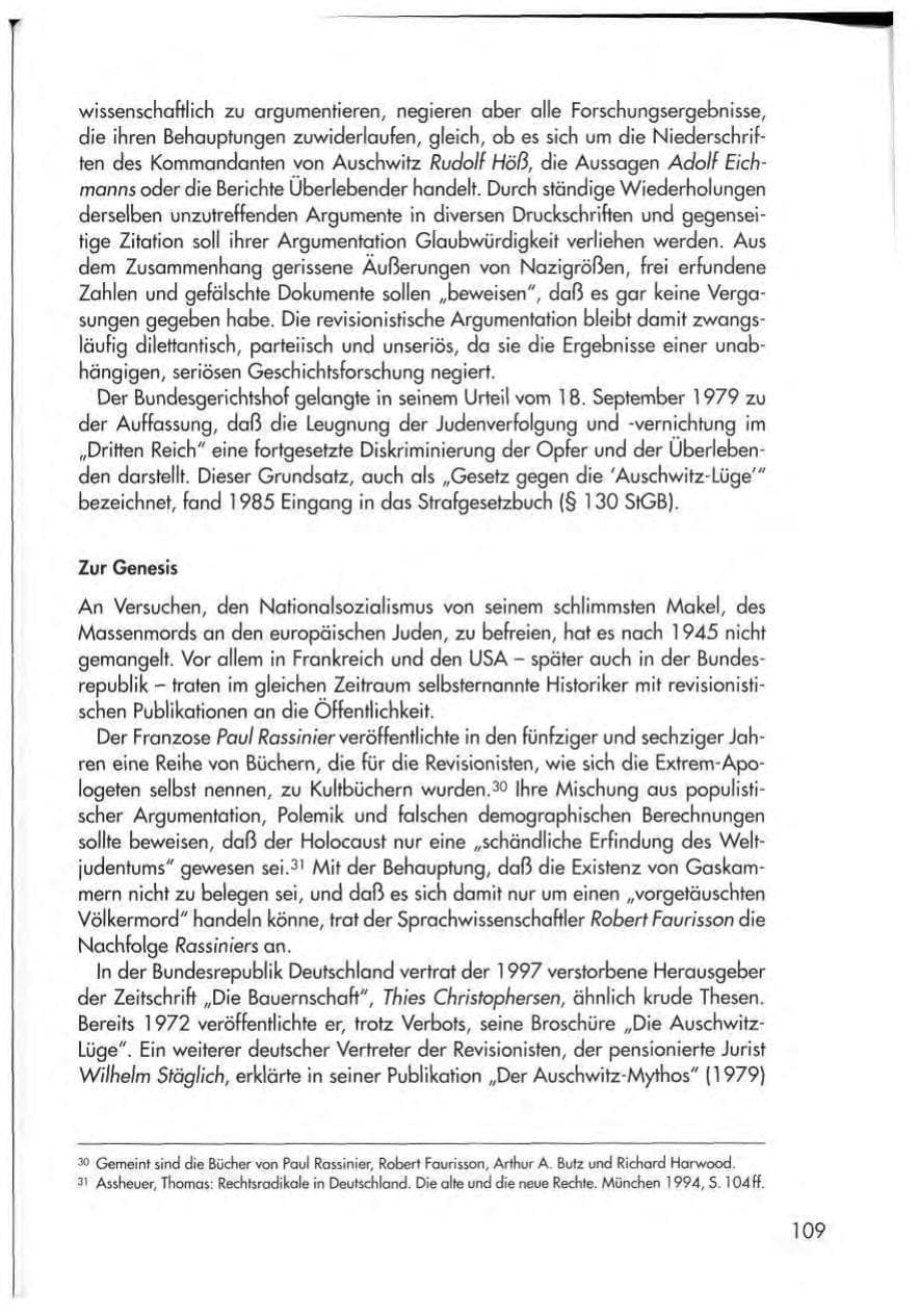 Seite 111 des Verfassungsschutzbericht 1997 Thüringen