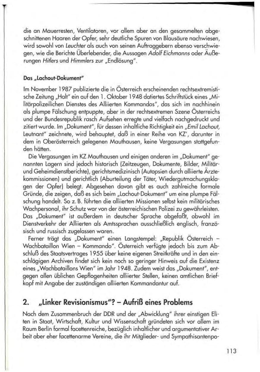 Seite 115 des Verfassungsschutzbericht 1997 Thüringen