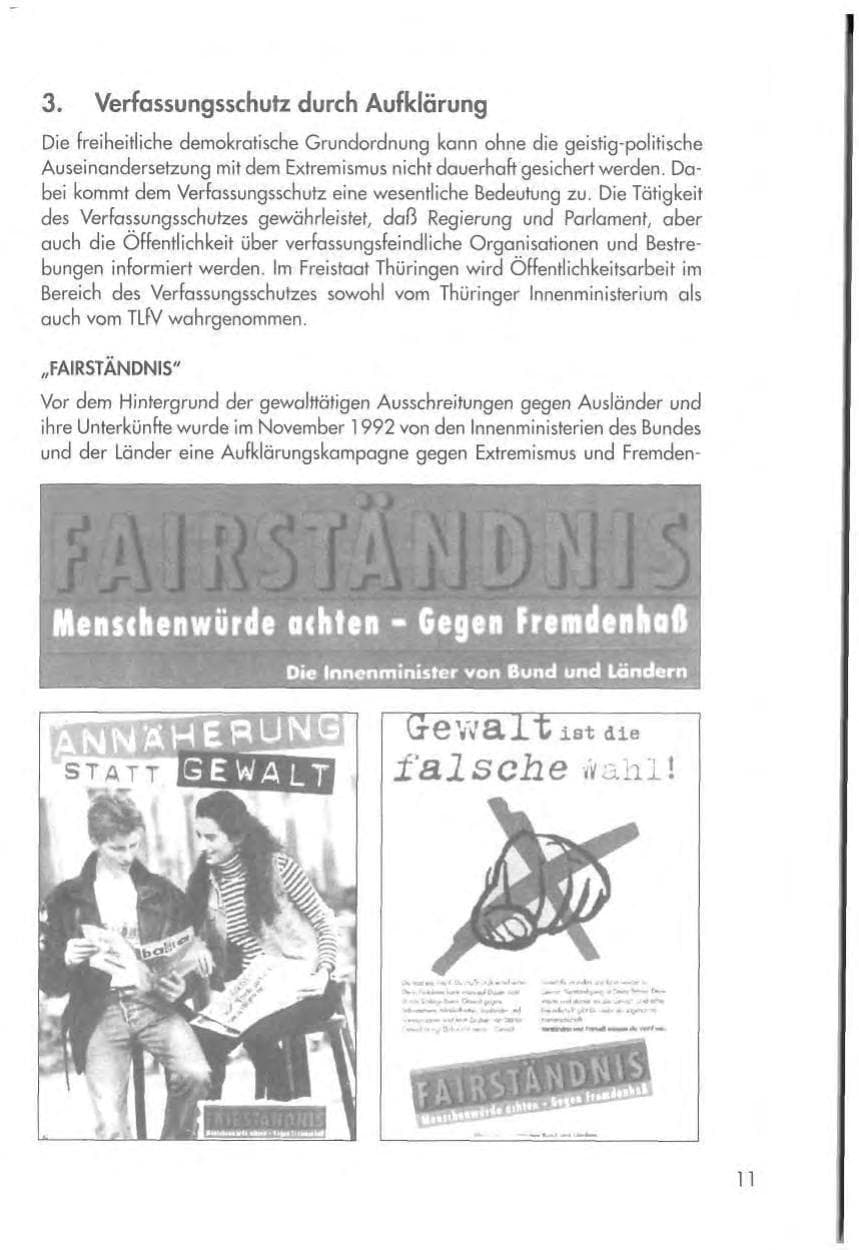 Seite 13 des Verfassungsschutzbericht 1997 Thüringen