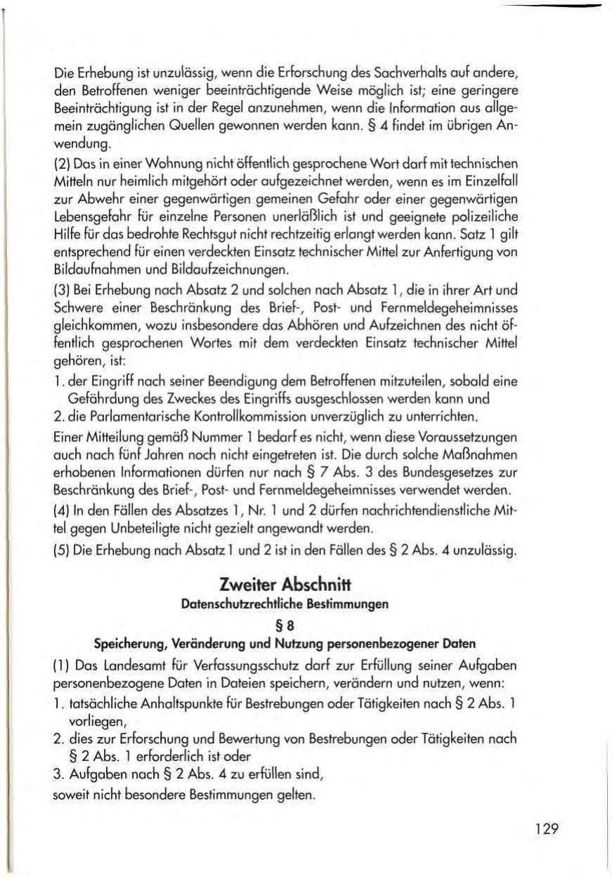 Seite 131 des Verfassungsschutzbericht 1997 Thüringen