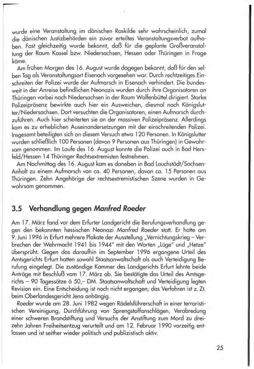 Seite 27 des Verfassungsschutzbericht 1997 Thüringen