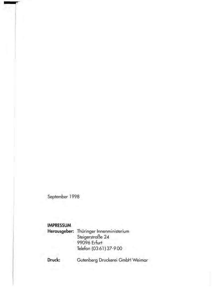 Seite 4 des Verfassungsschutzbericht 1997 Thüringen