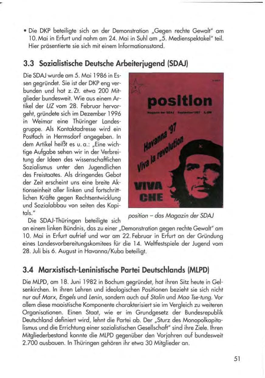 Seite 53 des Verfassungsschutzbericht 1997 Thüringen