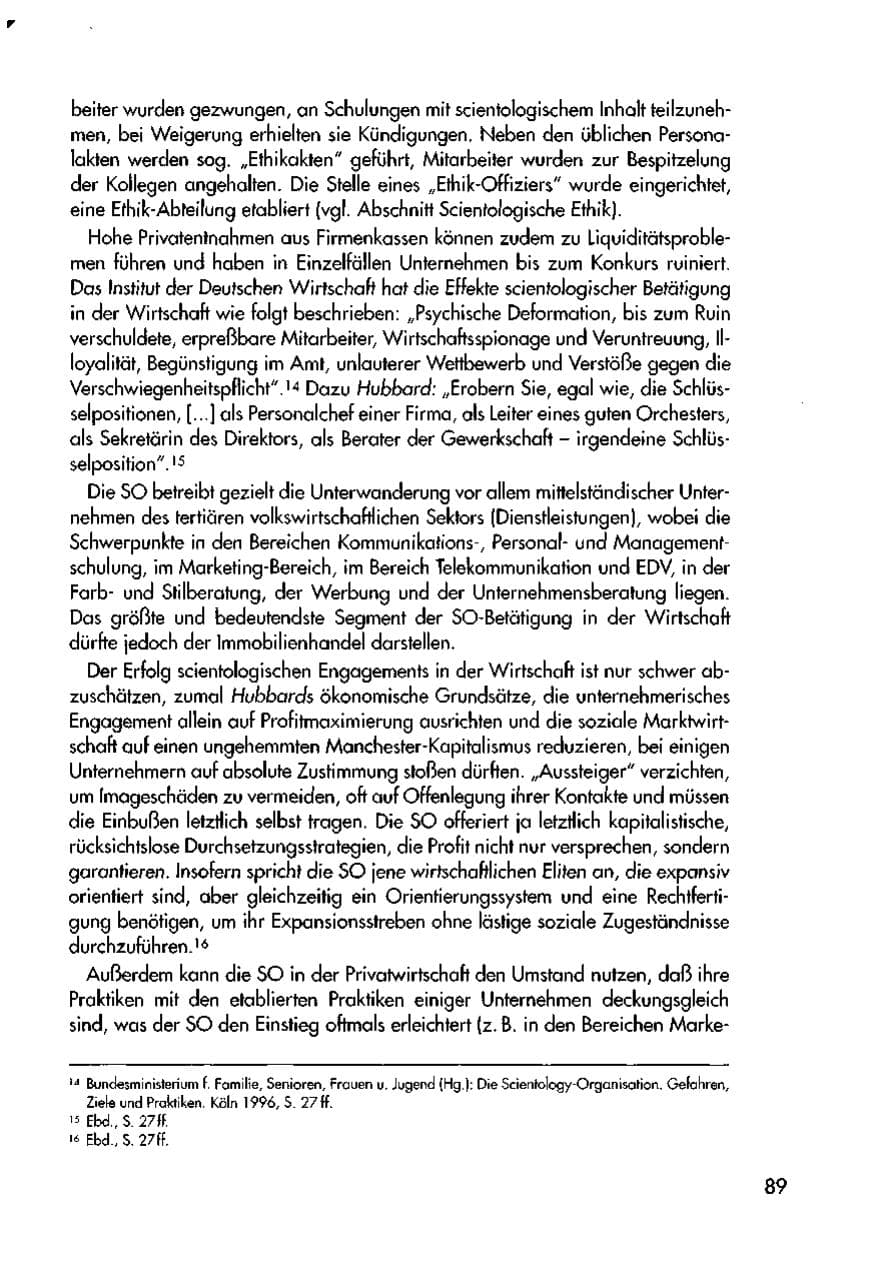 Seite 91 des Verfassungsschutzbericht 1997 Thüringen