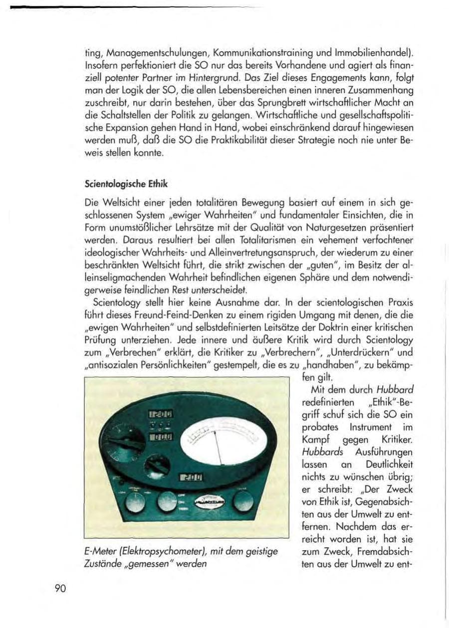 Seite 92 des Verfassungsschutzbericht 1997 Thüringen
