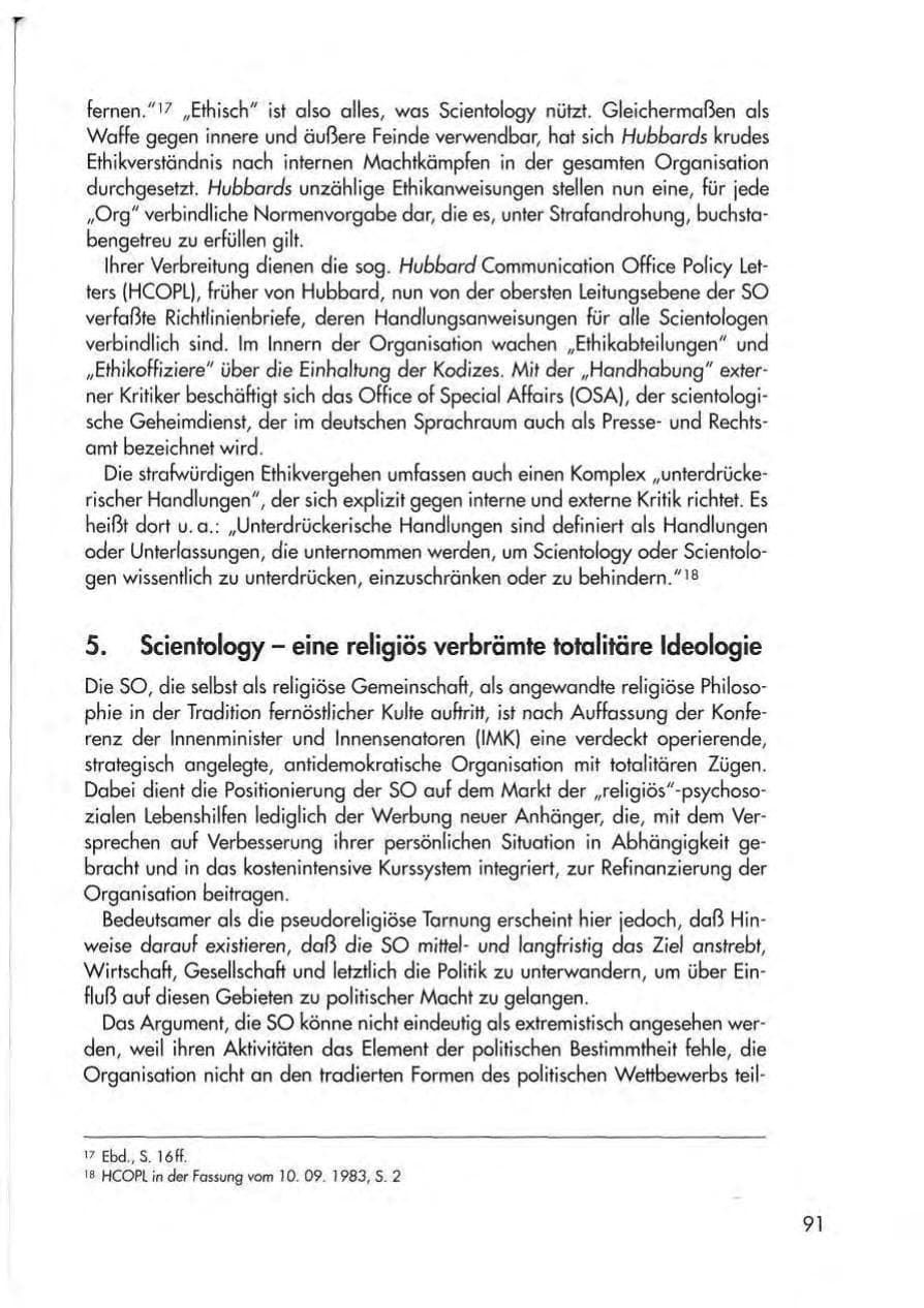 Seite 93 des Verfassungsschutzbericht 1997 Thüringen