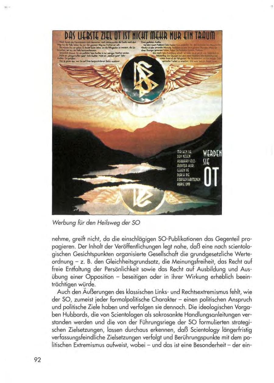 Seite 94 des Verfassungsschutzbericht 1997 Thüringen