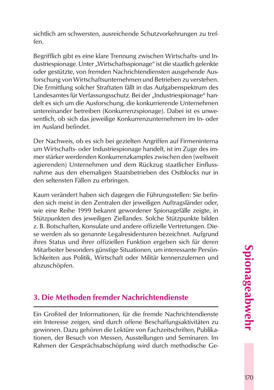 Seite 170 des Verfassungsschutzbericht 1999 Thüringen