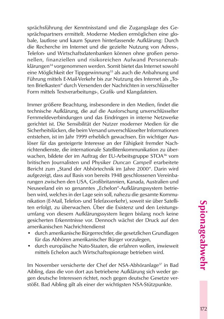 Seite 172 des Verfassungsschutzbericht 1999 Thüringen
