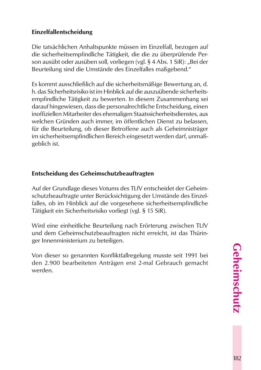 Seite 182 des Verfassungsschutzbericht 1999 Thüringen