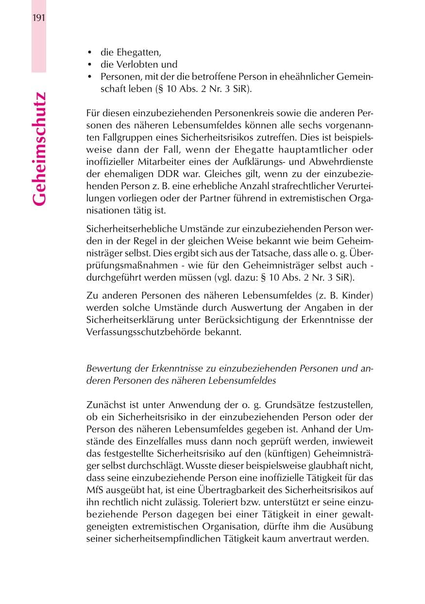 Seite 191 des Verfassungsschutzbericht 1999 Thüringen