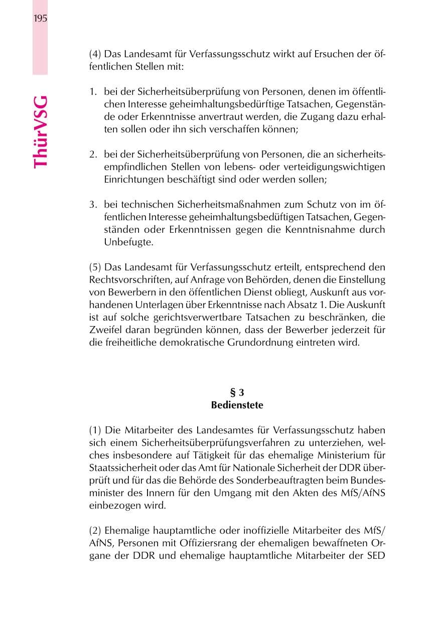 Seite 195 des Verfassungsschutzbericht 1999 Thüringen