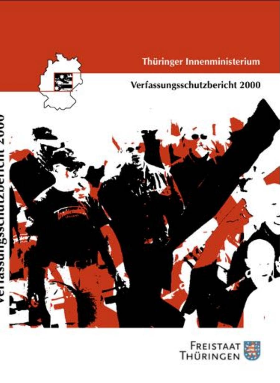 Seite 2 des Verfassungsschutzbericht 2000 Thüringen
