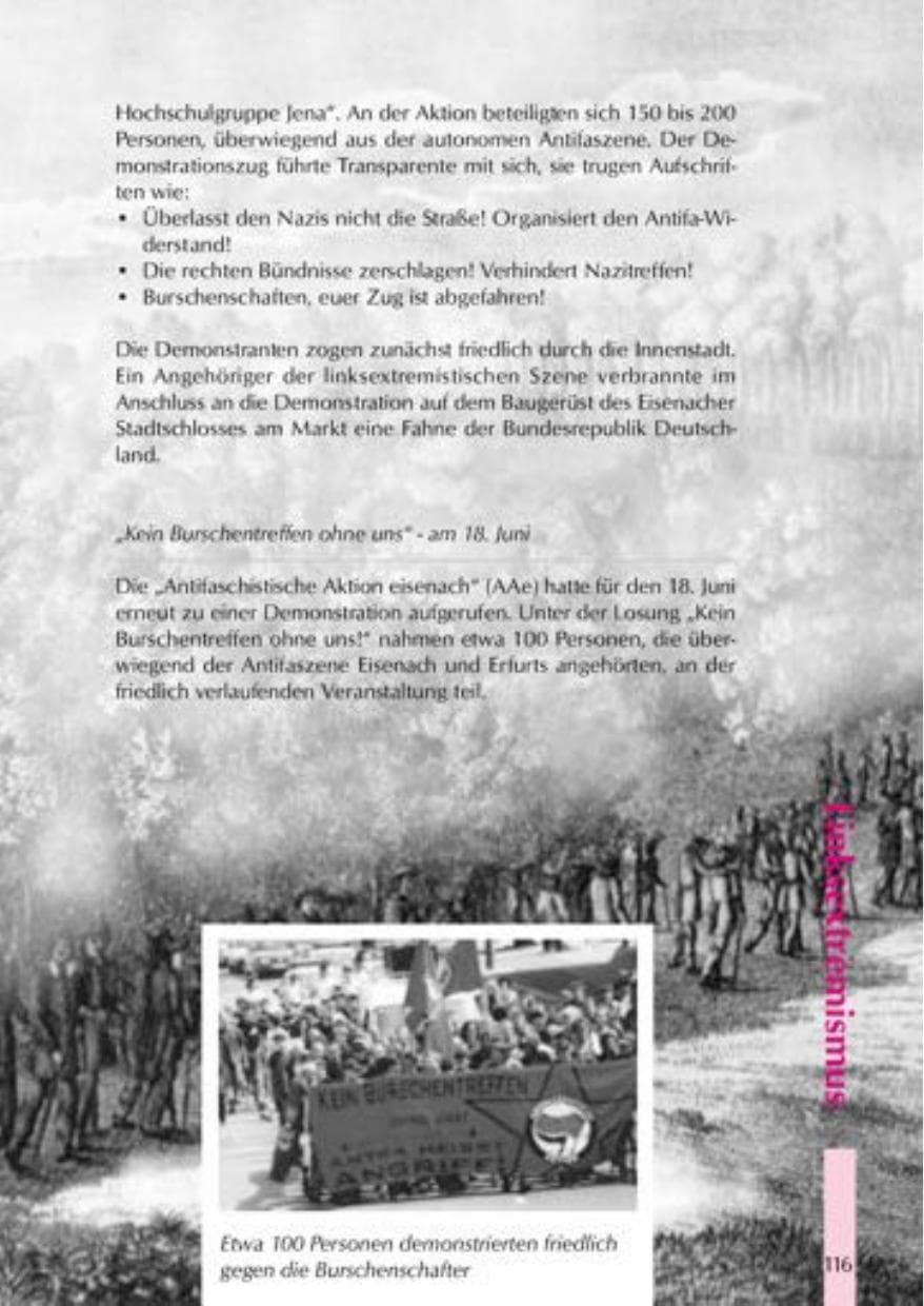 Seite 119 des Verfassungsschutzbericht 2000 Thüringen