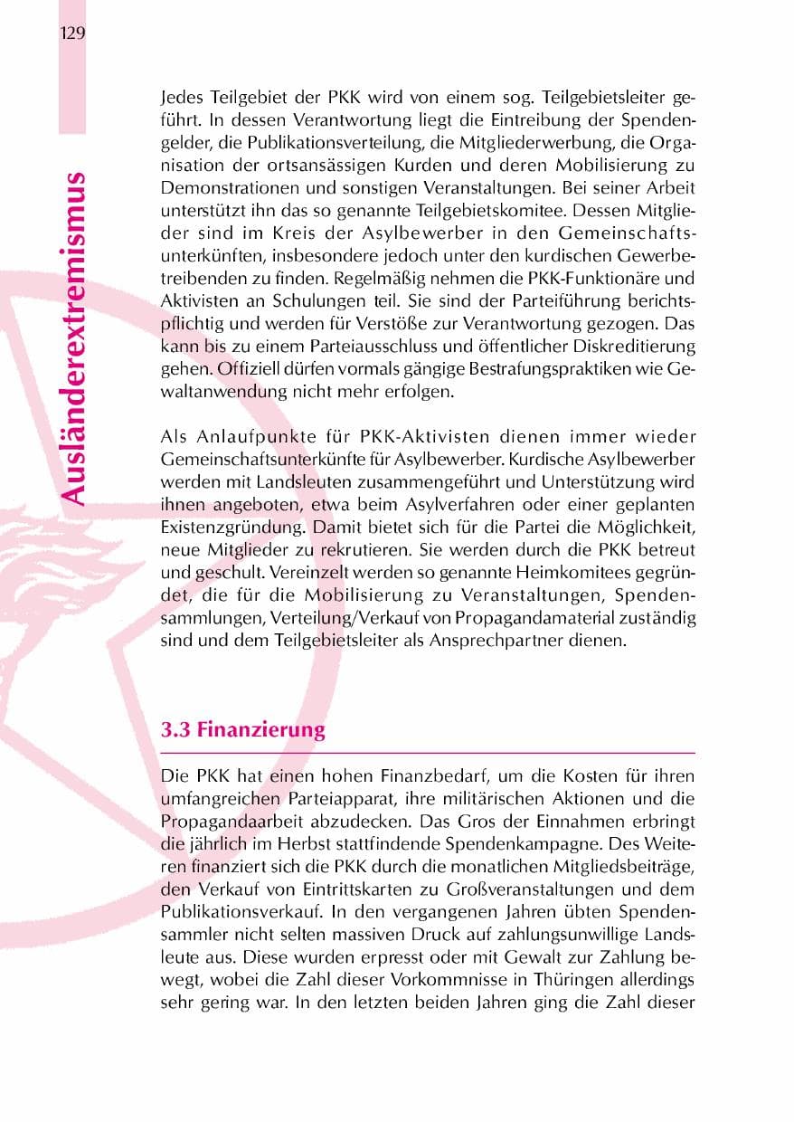 Seite 132 des Verfassungsschutzbericht 2000 Thüringen
