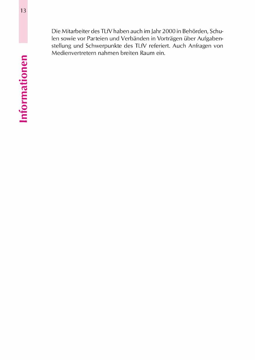 Seite 16 des Verfassungsschutzbericht 2000 Thüringen
